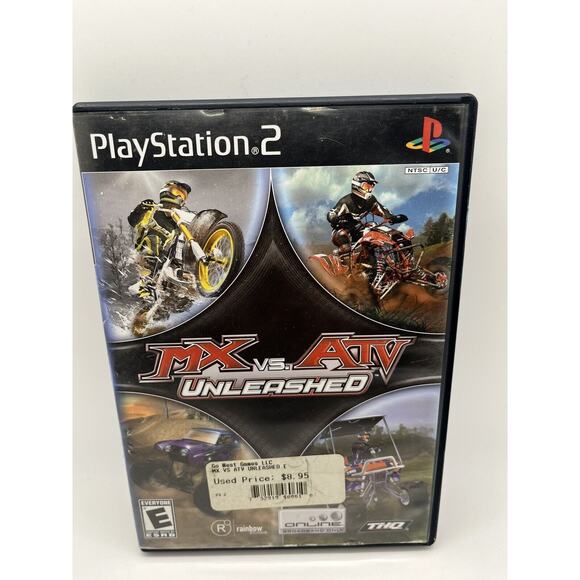 MX vs ATV Unleashed PLAYSTATION 2 (PS2) Black Label Complete W Manual Tested - Picture 1 of 6